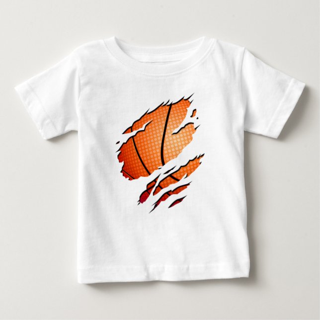 Camiseta Para Bebê Basketball (Frente)