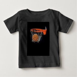 Camiseta Para Bebê Basquete
