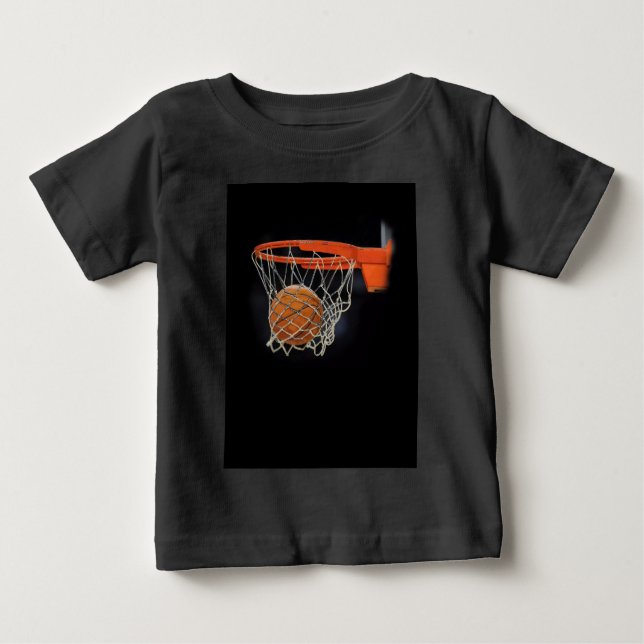Camiseta Para Bebê Basquete (Frente)