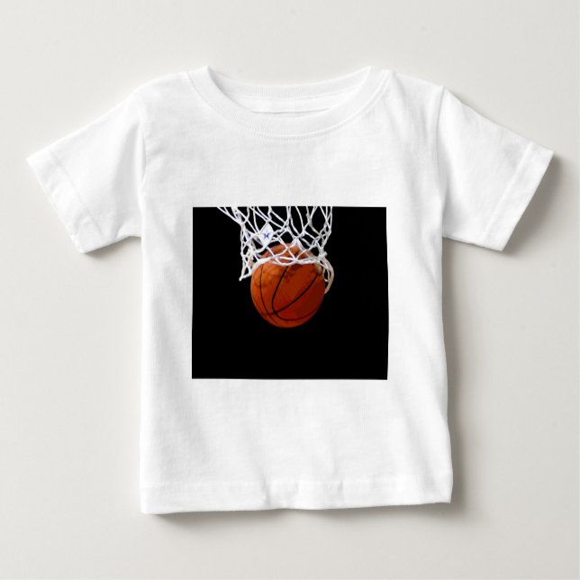 Camiseta Para Bebê Basquete (Frente)