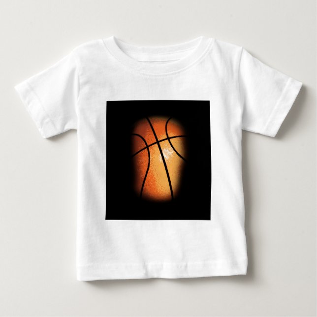 Camiseta Para Bebê Basquete (Frente)