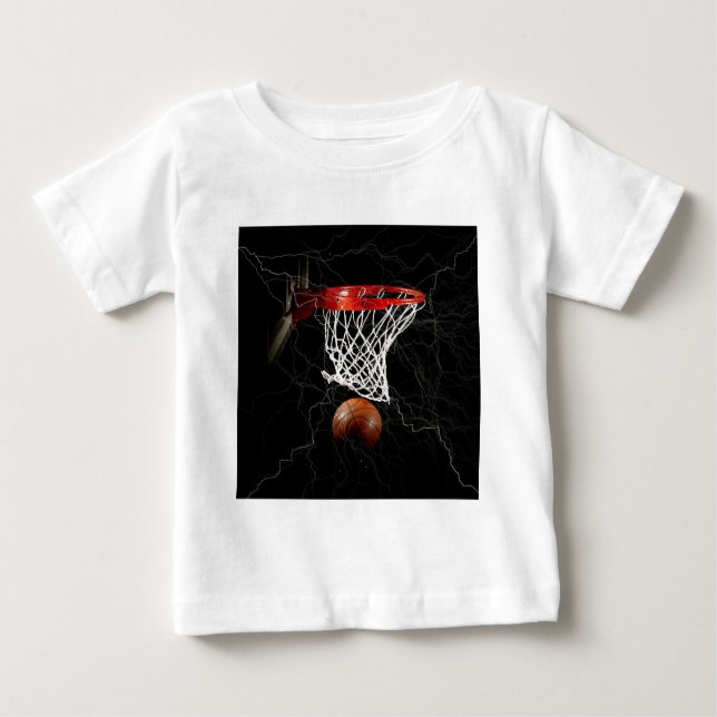 Camiseta Para Bebê Basquete (Frente)