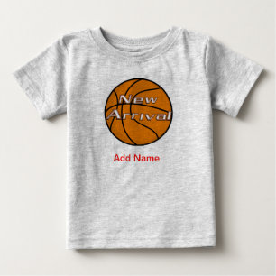 Camiseta Para Bebê Basquetebol americano feito sob encomenda Onsies