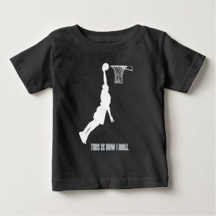 Camiseta Para Bebê Basquetebol É Assim Que Eu Sou Adolescentes Crianç