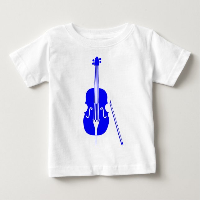 Camiseta Para Bebê Bass Duplo - Azul (Frente)