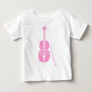 Camiseta Para Bebê Bass Duplo - Rosa