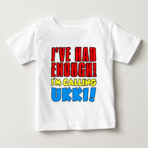 Camiseta Para Bebê Bastante Chamando Ukki