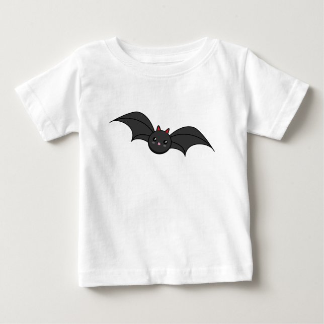 Camiseta Para Bebê Bat Bonito (Frente)