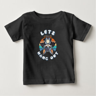 Camiseta Para Bebê Bat Bonito Travando e Retrospectivo Sunset Vamos