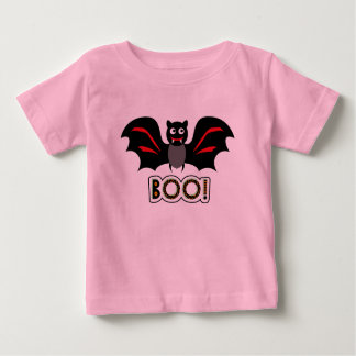 Camiseta Para Bebê Bat Boo Halloween, um vampiro bonito e personaliza