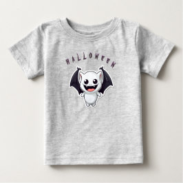 Camiseta Para Bebê Bat d'Halloween mignonne
