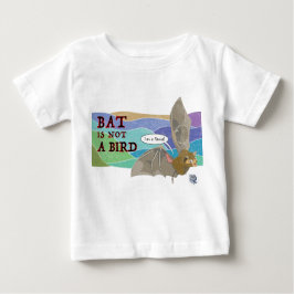 Camiseta Para Bebê Bat não é um pássaro