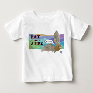 Camiseta Para Bebê Bat não é um pássaro