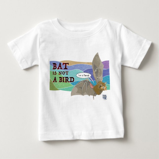Camiseta Para Bebê Bat não é um pássaro (Frente)