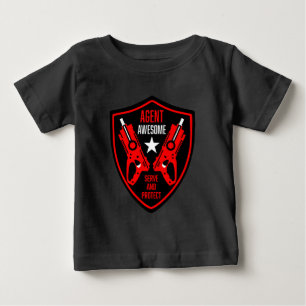 Camiseta Para Bebê Batalha de Arma de Dardo de Brinquedo para Criança