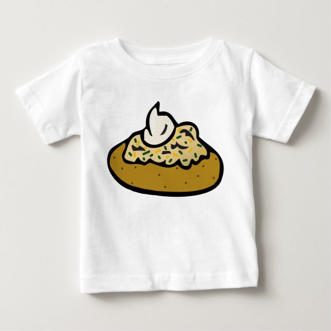 Camiseta Para Bebê Batata Assada (Frente)