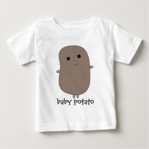 Camiseta Para Bebê Batata bonito do bebê