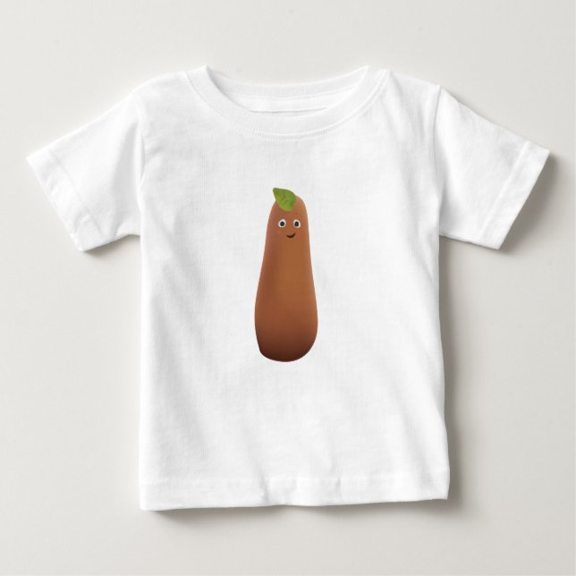 Camiseta Para Bebê batatas pequenas (Frente)