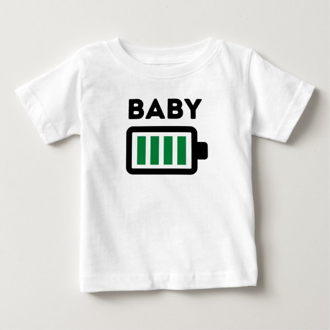 Camiseta Para Bebê Bateria de cheio bebê (Frente)