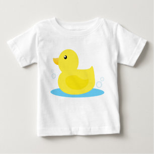 Camiseta Para Bebê Bath Time Yellow Duck