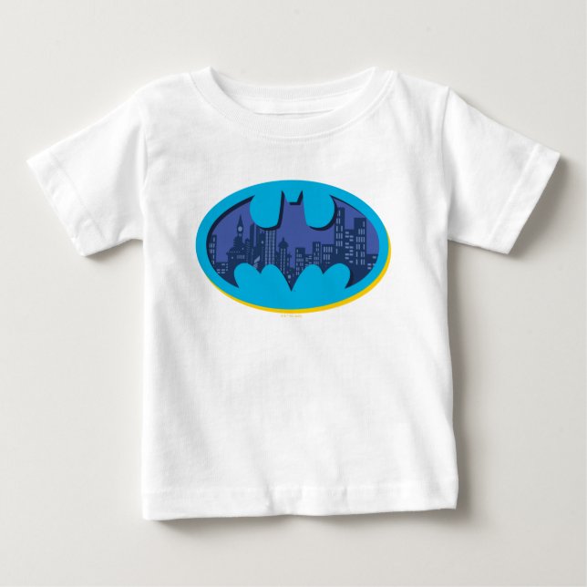 Camiseta Para Bebê Batman | Símbolo da cidade de Arkham (Frente)
