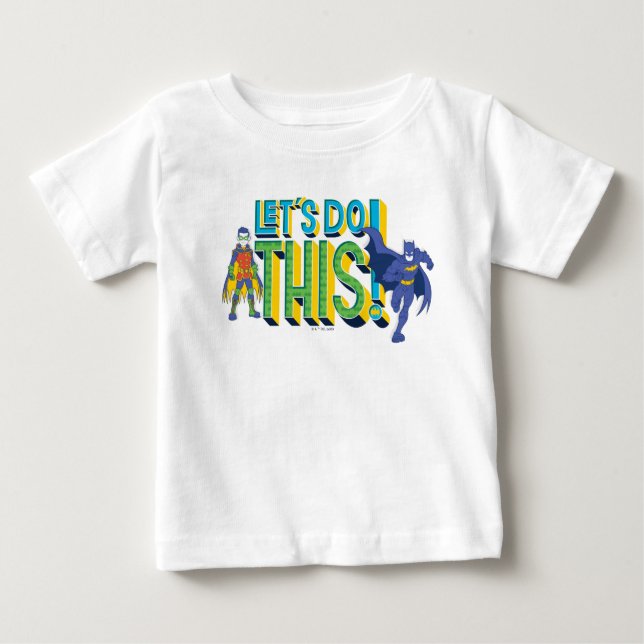 Camiseta Para Bebê Batman | Vamos Fazer Isto (Frente)