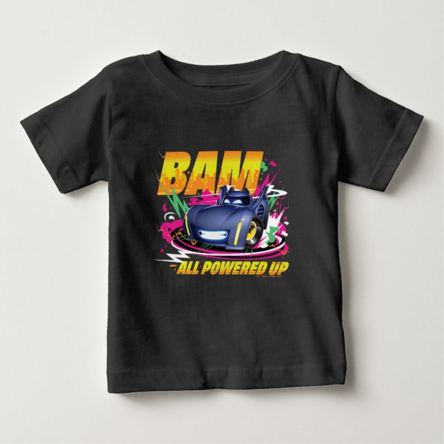 Camiseta Para Bebê BatWheels™ Bam - Todos Ligados (Frente)