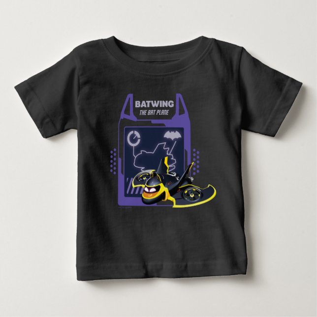 Camiseta Para Bebê BatWheels™ Batwing - O Plano Bat (Frente)