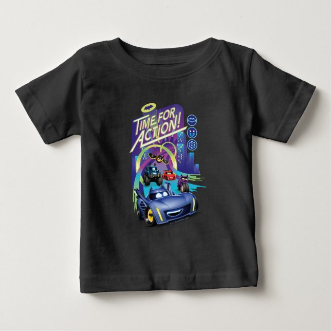 Camiseta Para Bebê BatWheels™ - Hora de Ação (Frente)