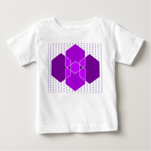 Camiseta Para Bebê Bauhaus Hexágonos