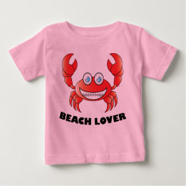 Camiseta Para Bebê Beach Lover - Baby Fine Jersey T Shirt