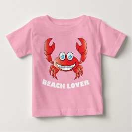 Camiseta Para Bebê Beach Lover - Baby Fine Jersey T Shirt