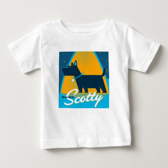 Camiseta Para Bebê Beam Me Up Scotty (Frente)