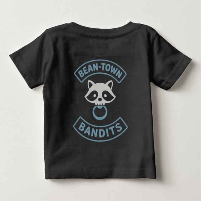 Camiseta Para Bebê Bean Town Bandit Child T-Shirt Blue (Verso)
