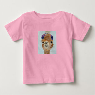 Camiseta Para Bebê Beanie Llama Baby