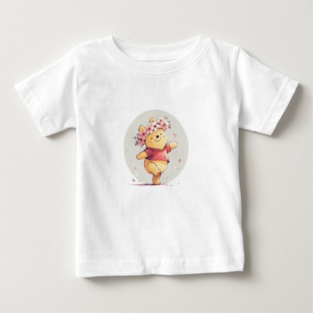 Camiseta Para Bebê bear (Frente)
