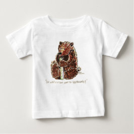 Camiseta Para Bebê Bear Contemplates Hibernation