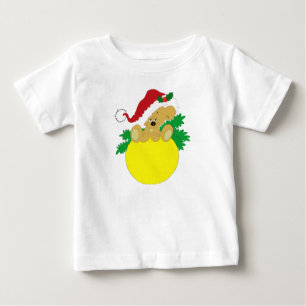 Camiseta Para Bebê Bear Natal