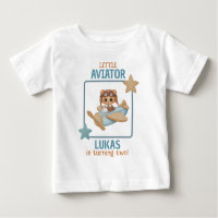 Bear Urso Pequeno Aviador Branca de Aniversário