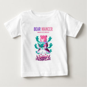 Camiseta Para Bebê Bearmancer Invoca Ursos Grizzly Fantasmagóricos Ma