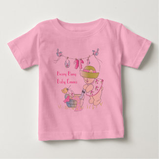 Camiseta Para Bebê Beary Busy Personalized Baby T-Shirt