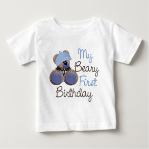 Camiseta Para Bebê beary-first-birthday-boy.png
