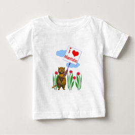 Camiseta Para Bebê Beaver Canadense ama Manitoba