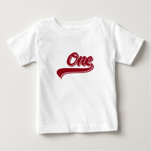 Camiseta Para Bebê Bebê 1 ano Camiseta de Baseball