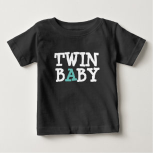 Camiseta Para Bebê Bebê A do gêmeo 1