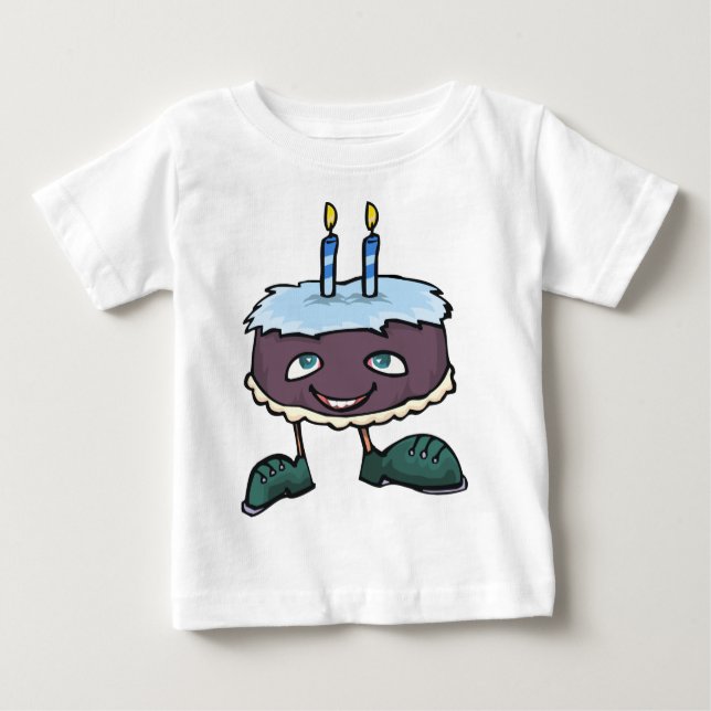 Camiseta Para Bebê Bebê Aniversário de Dois Anos (Frente)