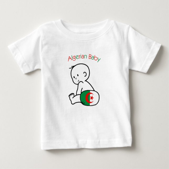 Camiseta Para Bebê Bebê argelino (Frente)