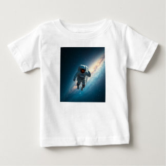 Camiseta Para Bebê Bebê Astronauta no Espaço da Galáxia Gráfico