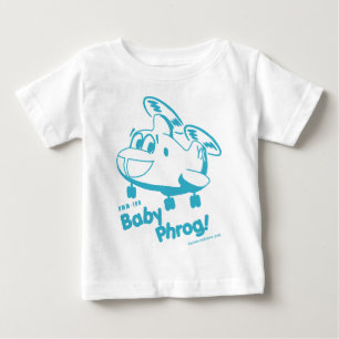 Camiseta Para Bebê Bebê azul Phrog
