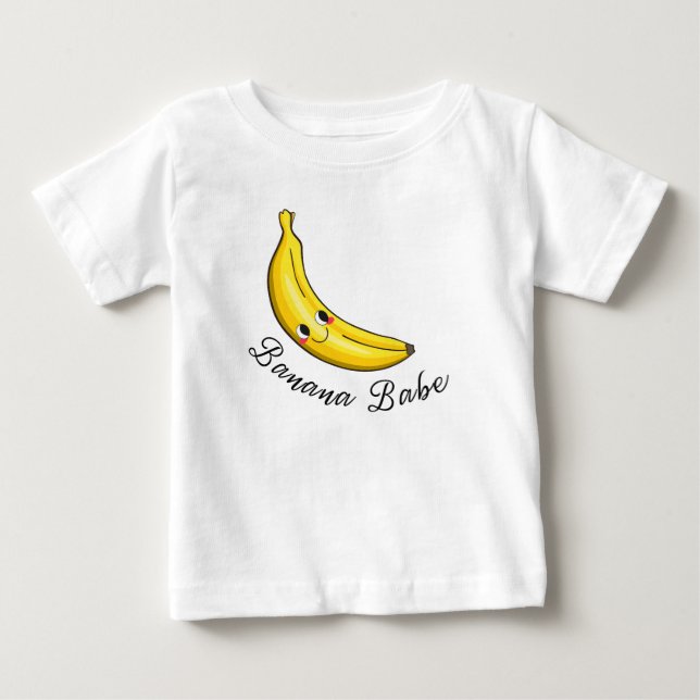 Camiseta Para Bebê Bebê Banana (Frente)